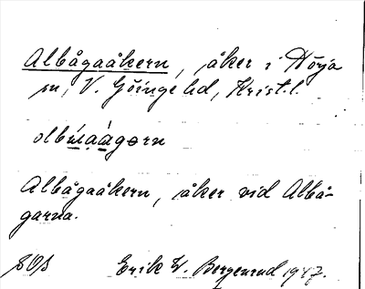 Bild på arkivkortet för arkivposten Albågaåkern