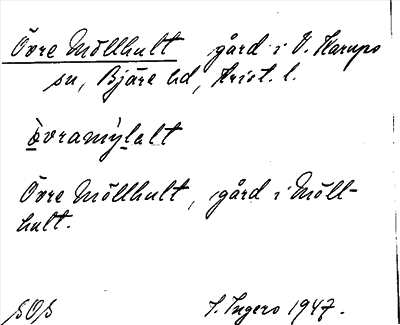 Bild på arkivkortet för arkivposten Övre Möllhult