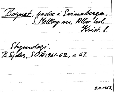 Bild på arkivkortet för arkivposten Bognet