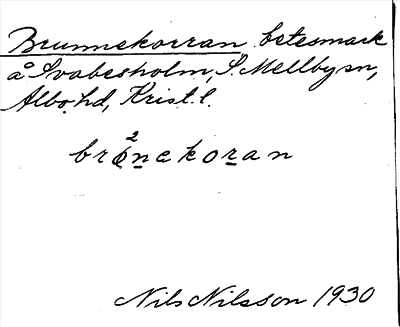 Bild på arkivkortet för arkivposten Brunnekorran