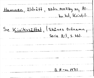 Bild på arkivkortet för arkivposten Hamnen, se Kivissättet