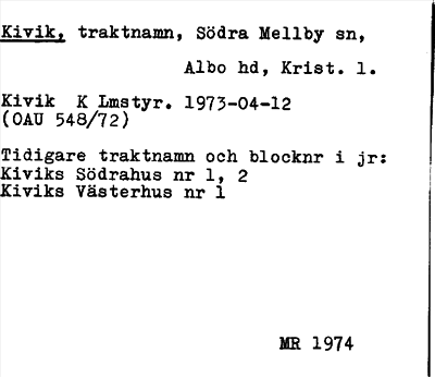Bild på arkivkortet för arkivposten Kivik