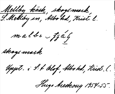 Bild på arkivkortet för arkivposten Mellby käsk