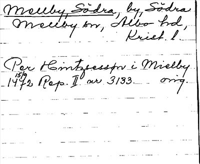 Bild på arkivkortet för arkivposten Mellby, Södra