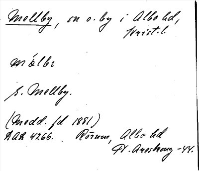 Bild på arkivkortet för arkivposten Mellby