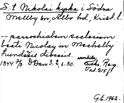 Bild på arkivkortet för arkivposten Sankt Nikolai kyrka