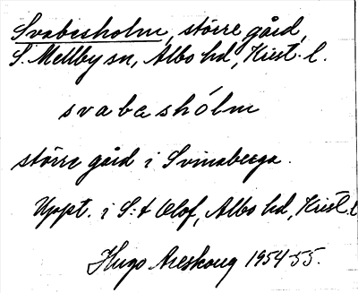 Bild på arkivkortet för arkivposten Svabesholm