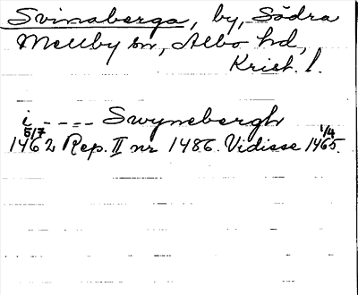 Bild på arkivkortet för arkivposten Svinaberga