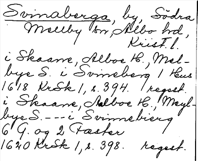 Bild på arkivkortet för arkivposten Svinaberga
