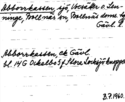 Bild på arkivkortet för arkivposten Abborrkassen