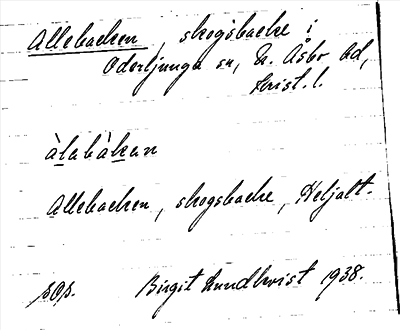 Bild på arkivkortet för arkivposten Allebacken