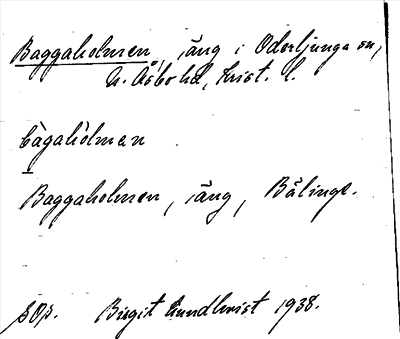 Bild på arkivkortet för arkivposten Baggaholmen