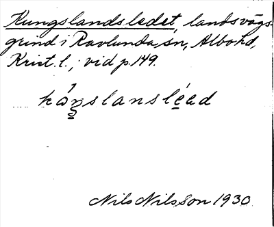Bild på arkivkortet för arkivposten Kungslandsledet