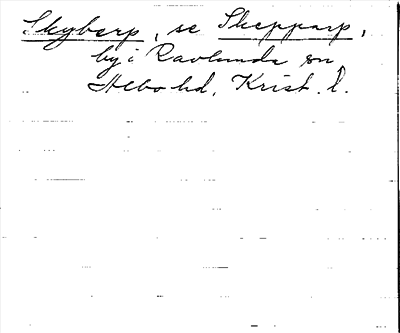 Bild på arkivkortet för arkivposten Skyberp, se Skepparp