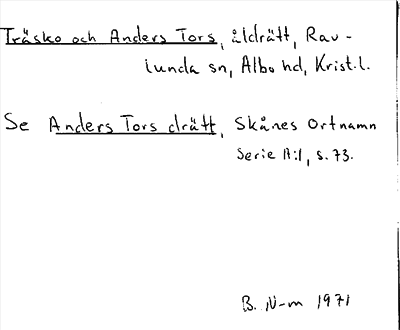 Bild på arkivkortet för arkivposten Träsko och Anders Tors, se Anders Tors drätt