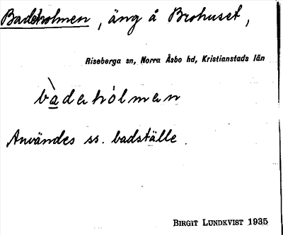 Bild på arkivkortet för arkivposten Badeholmen