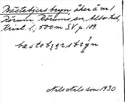 Bild på arkivkortet för arkivposten Bästebjersbryn