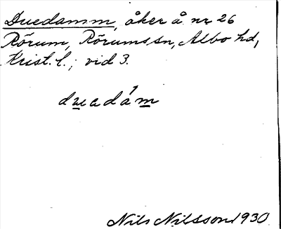 Bild på arkivkortet för arkivposten Duedamm
