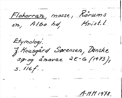 Bild på arkivkortet för arkivposten Flokorran