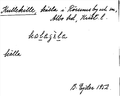 Bild på arkivkortet för arkivposten Kullekille