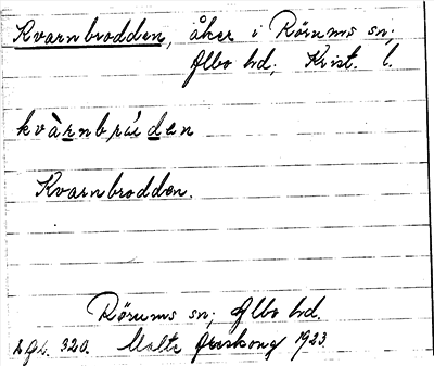 Bild på arkivkortet för arkivposten Kvarnbrodden