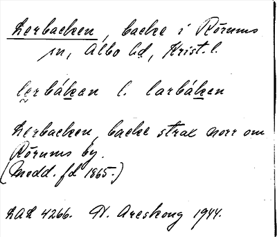 Bild på arkivkortet för arkivposten Lerbacken