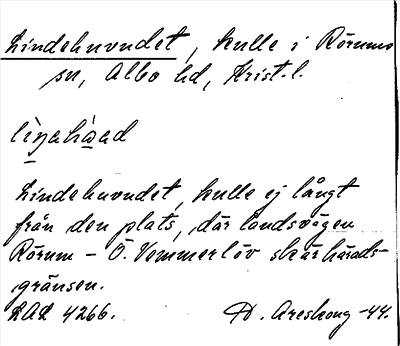 Bild på arkivkortet för arkivposten Lindehuvudet