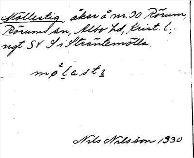 Bild på arkivkortet för arkivposten Möllestig