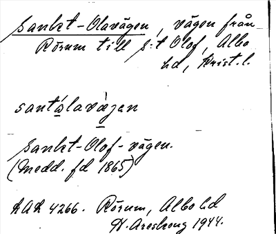 Bild på arkivkortet för arkivposten Sankt-Olavägen