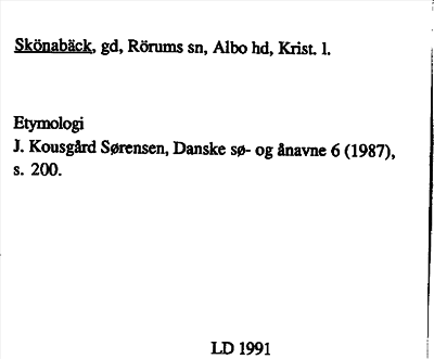 Bild på arkivkortet för arkivposten Skönabäck