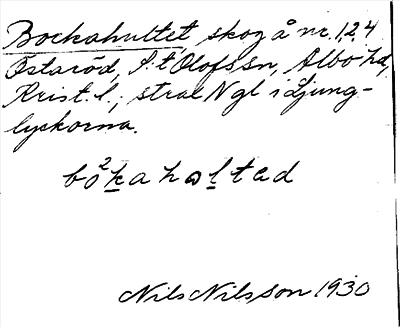 Bild på arkivkortet för arkivposten Bockahultet