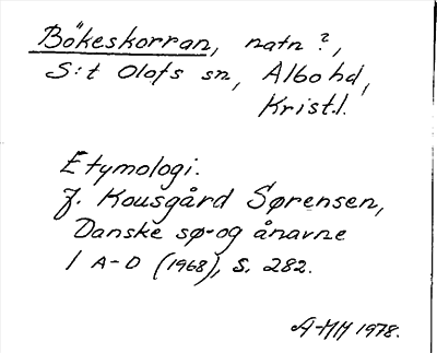 Bild på arkivkortet för arkivposten Bökeskorran