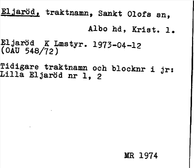 Bild på arkivkortet för arkivposten Elljaröd
