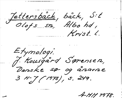 Bild på arkivkortet för arkivposten Jettersbäck