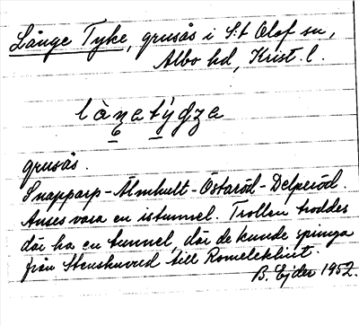 Bild på arkivkortet för arkivposten Långe Tyke