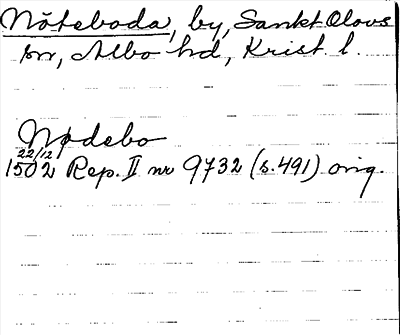 Bild på arkivkortet för arkivposten Nöteboda