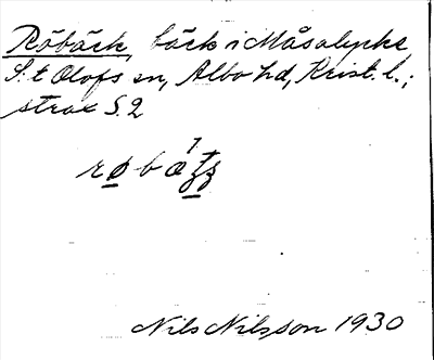 Bild på arkivkortet för arkivposten Röbäck