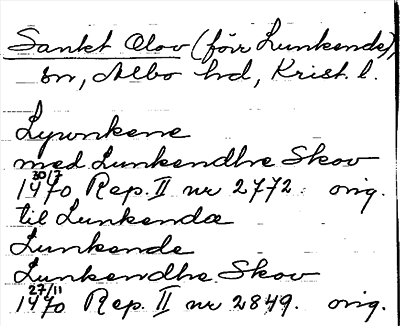 Bild på arkivkortet för arkivposten Sankt Olov (förr Lunkende)