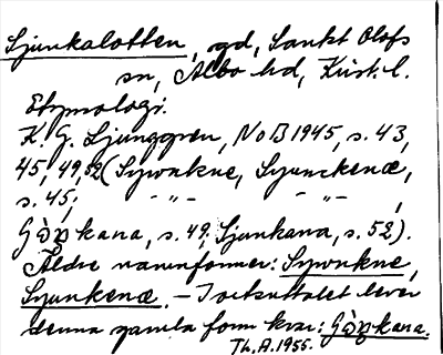 Bild på arkivkortet för arkivposten Sjunkalotten