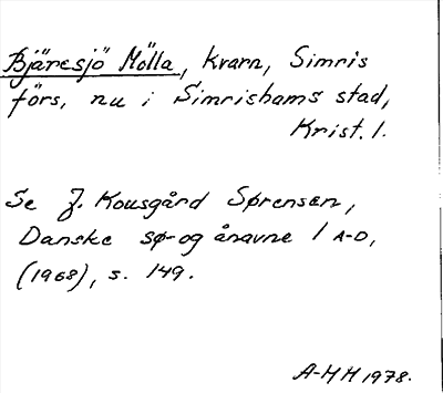 Bild på arkivkortet för arkivposten Bjäresjö Mölla