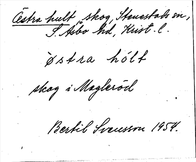 Bild på arkivkortet för arkivposten Östra hult