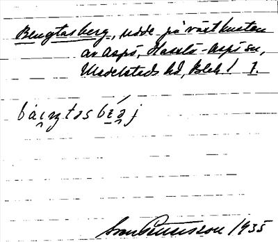 Bild på arkivkortet för arkivposten Bengtasberg