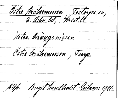 Bild på arkivkortet för arkivposten Östre Kråkemossen