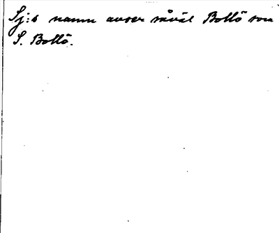 Bild på baksidan av arkivkortet för arkivposten Bollö, S.