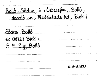 Bild på arkivkortet för arkivposten Bollö, Södra