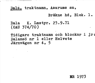 Bild på arkivkortet för arkivposten Dala