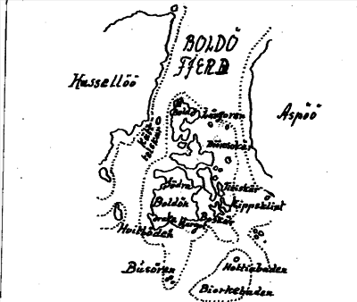 Bild på baksidan av arkivkortet för arkivposten Bollösund