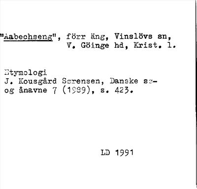 Bild på arkivkortet för arkivposten »Aabechseng»