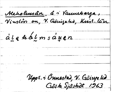 Bild på arkivkortet för arkivposten Aleholmsån