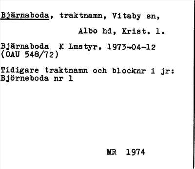 Bild på arkivkortet för arkivposten Bjärnaboda